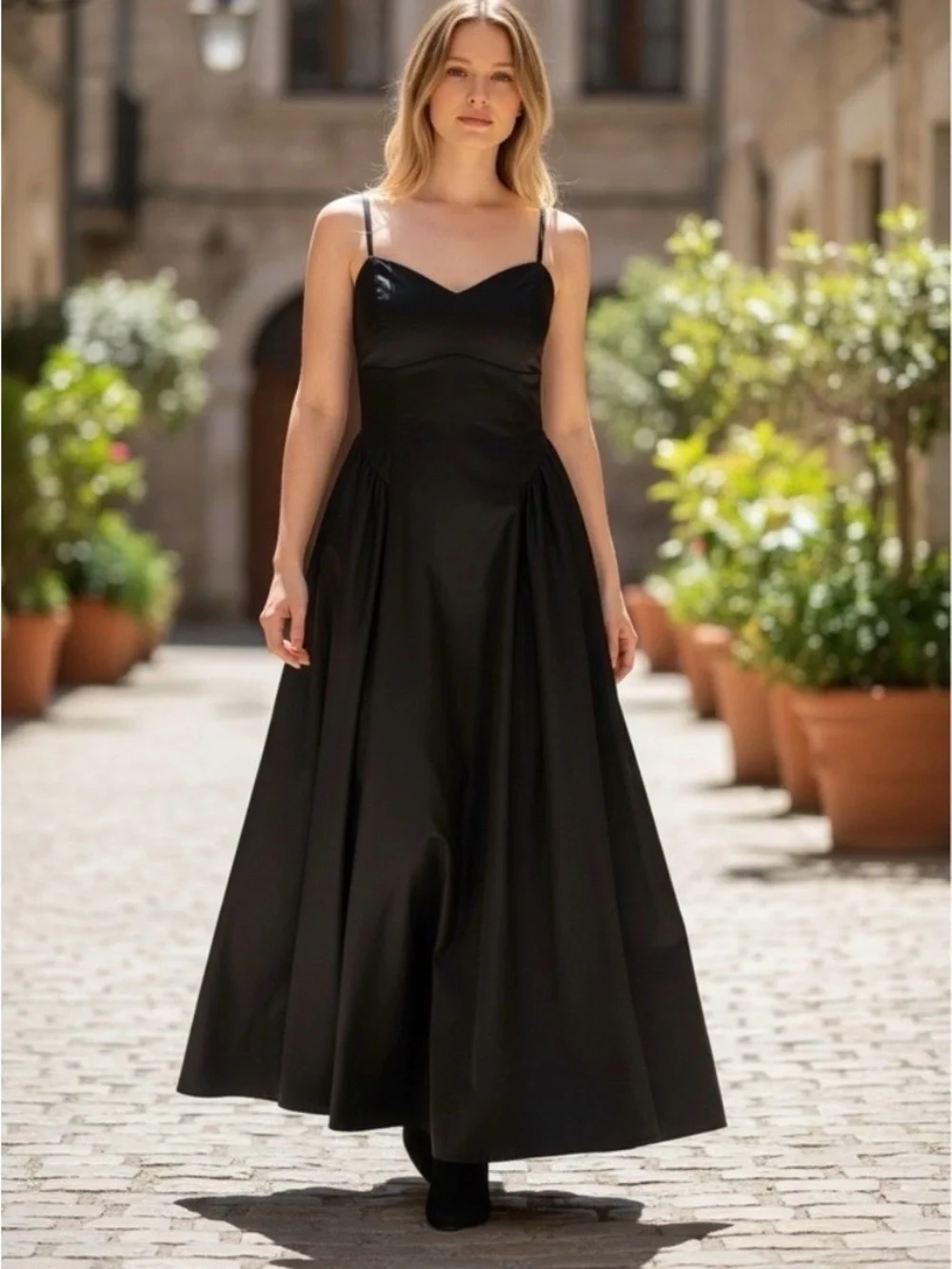 summer dresses for women pink Open-Back Pleated Floral Casual Maxi Dress Blush Pink Floral / Large See this ruffled long upsell: presidio-blazer-classic-fit-true-navy Formal Dress Graduation Dress Size:3T US Kids' numeric